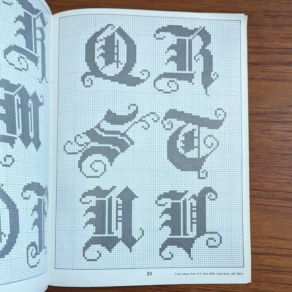 Alphabet Album Cross Stitch Pattern Book 1979